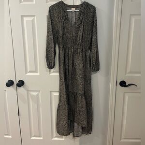 Leopard print maxi dress